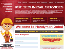 Tablet Screenshot of handymendubai.com